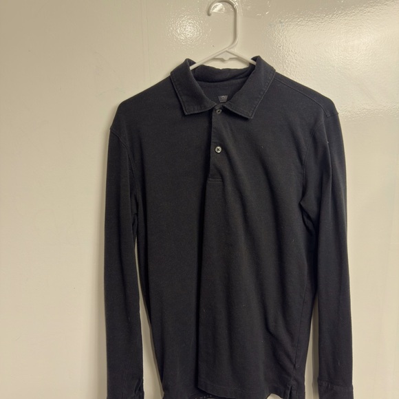 Silver intrepid, long sleeve polo, true black - Picture 4 of 6
